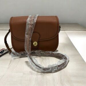 Crossbody Satchel Bag Tan